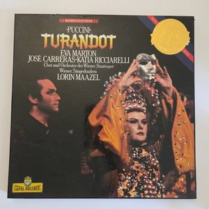 PUCCINI Turandot Vinyl- Marton, Carreras, MAAZEL, Vienna - CBS ST 3LP 1984 - Picture 1 of 15