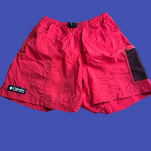 Pantalones Cortos de Carga Columbia Para Hombres Grandes Rojo Nylon Malla Forrados Cinturón De Colección Exterior - Imagen 1 de 11