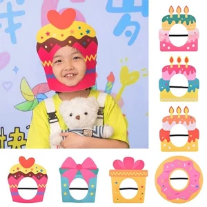 Cartoon Cake Cake Hat Party Cap Cake Decoration Mask Birthday Celebration - Picture 1 of 17