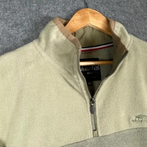 Weird Fish Jumper Mens XXL 1/4 Zip Fleece Green Pullover Smock Soft Colourblock - Picture 1 of 13
