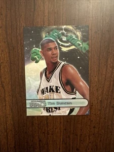 TIM DUNCAN 1997-98 WHEELS SHOOTING STARS ROOKIE BASKETBALL CARD NM - Picture 1 of 2