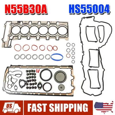 N55B30A Engine Overhaul Gasket Kit HS55004 For BMW 135i 335i 435i 535i 640i 3.0L Foto 1 de 4