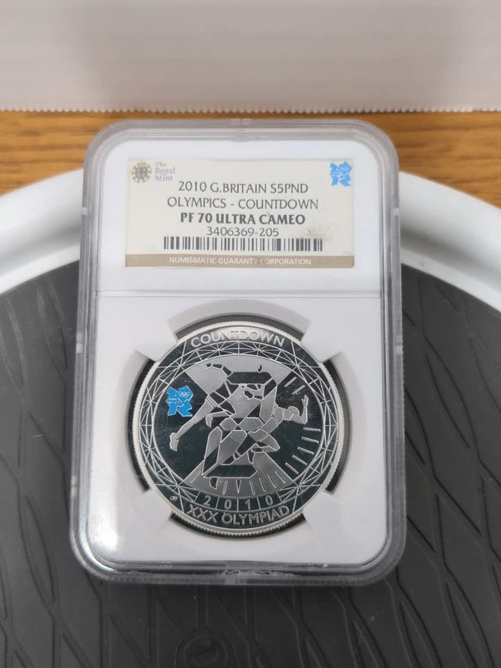 Piefort G Britain S5PND 2012 cuenta regresiva de los Juegos Olímpicos, NGC PF 70 Ultra camafeo Foto 1 de 4