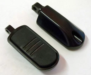 SPEED-LINE BLACK RUBBER REAR FOOTROCKETS HARLEY SOFTAIL FLSTF FAT BOY 1990-1999 - Imagen 1 de 1