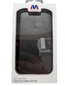 T1. Mybat My JACKET WALLET Samsung Galaxy A53 5G Black - Picture 1 of 3