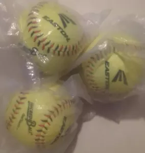 3x SET - Easton 10 Zoll weicher Stich Incrediball neongelb Softball Training NEU - Bild 1 von 5