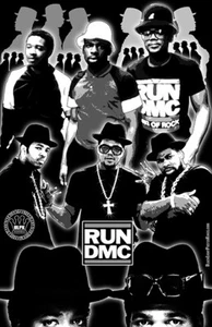 RUN-DMC  11x17  "Black Light" Poster - Picture 1 of 1