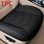 Car Front Seat Black Cover Breathable PU Leather Cushion Interior Accessories