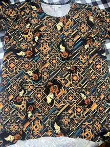 LuLaRoe Disney Gracie Girl's Size 12 Scar Lion King Aztec villains NWT - Picture 1 of 4