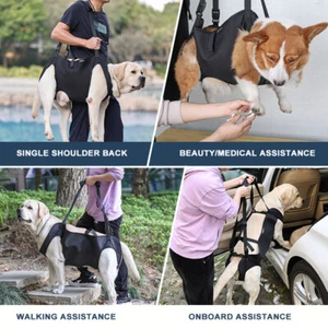 For Large Dog Leg Support Dog Carry Sling Adjustable Dog Lift Harness Dog Sling - Picture 1 of 13