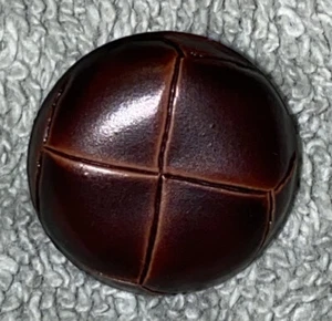 Vintage Brown Colored Textured Round Button - Picture 1 of 4