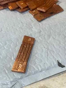 Lot of 17 Braided 3" x 7/8" x 3/16" Copper Flexible Connector Flat Shunt (S3) - Picture 1 of 3