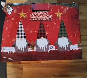 Set Of 3 BWFY 10" Christmas Flannel Gnomes - Picture 1 of 5
