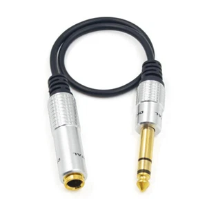 6.35mm 1/4" Male to 1/4 Female Stereo TRS Headphone Guitar Audio Extension Cable - Picture 1 of 8