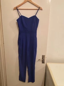 True Decadence Ladies Royal Blue Jumpsuit, Size 8 - Picture 1 of 23