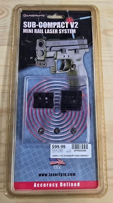 LaserLyte Subcompact V2 Mini Rail Laser System FSR-00V2-140 New - Image 1 of 2