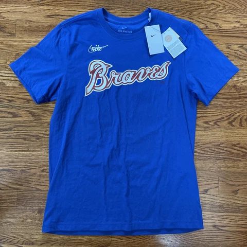 Nike Hank Aaron Atlanta Braves Cooperstown Collection T-Shirt MEDIUM Cover