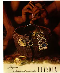 RELOJES JUVENIA 1970 ANUNCIO IMPRESO, ENCANTO DE SERPIENTE, RELOJ SUIZO, ANUNCIO DE ACCESORIOS DE LUJO - Imagen 1 de 2