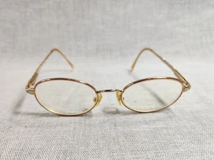 Marco de gafas ovalado GIORGIO Beverly Hills GBH 861 dorado amarillo 48-20-130 de colección - Imagen 1 de 8
