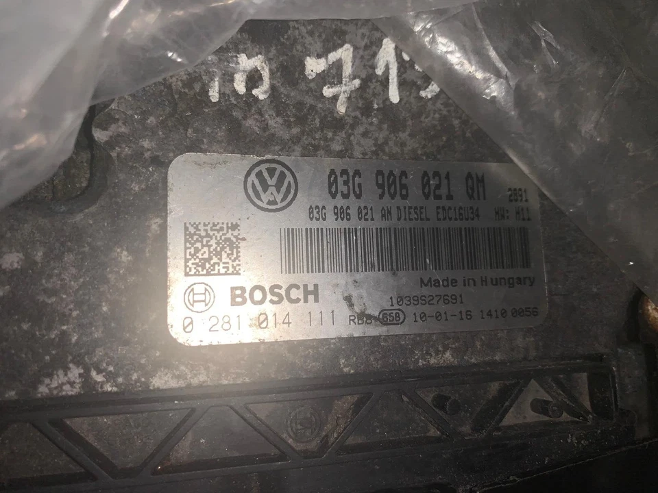 SKODA SUPERB B6 CENTRALITA MOTOR 03G906021QM 0281014111 - Imagen 1 de 1