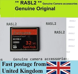 32 GB Compact Flash CF Memory Card, for Nikon D300s D2HS,Canon D5 D7, Sony A350 - Picture 1 of 6