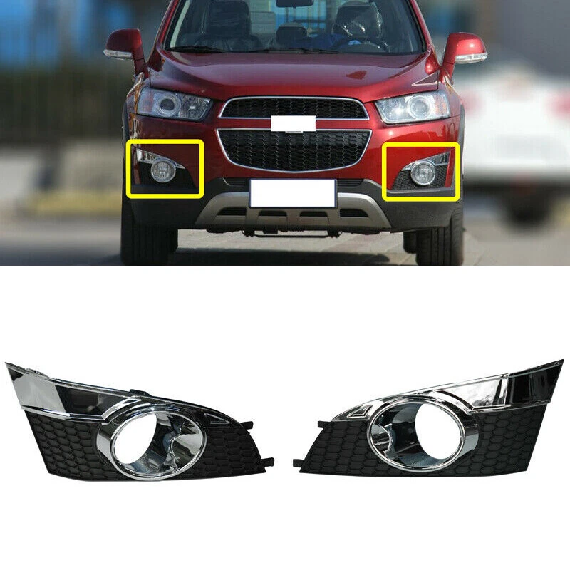 2PCS Front Fog Light Bezel Cover For Chevrolet Captiva 2012-2014 - Imagem 1 de 4