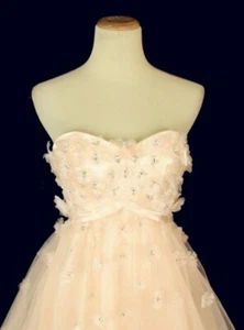 NEU Bee Darlin $ 180 Rouge kurzes Kleid Abschlussball formeller Abend trägerloses Kleid Größe 7 - Bild 1 von 12