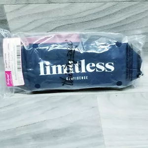 Thirty-One Limitless Confidence Blue Zipper Pouch Bag - Picture 1 of 3