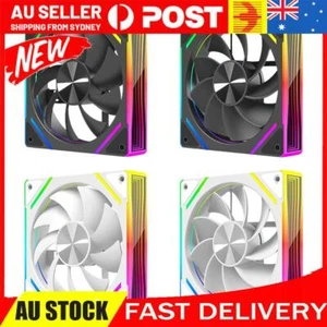 120mm PC RGB Fan Daisy Chain Case Fan 4 Pin PWM Case Fan for CPU Liquid Cooler - Photo 1/24