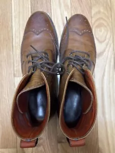 Allen Edmonds "DALTON" Wingtip Dress Boots Brown - Size 9 - Picture 1 of 7
