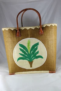 Shopper Beach Travel Bag Tote Organic Natural Large African Raffia Free Post - Picture 1 of 13