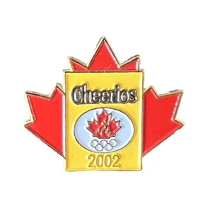 2002 Salt Lake City Olympic Games Sponsor Cheerios Canada Maple Leaf - Picture 1 of 1