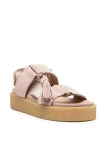 Clarks Originals Crepe SNDL Beige Suede Sandals UK 6 D EU 39.5 RRP £120 - Picture 1 of 7