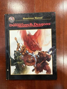 Advanced D&D Monstrous Manual Game Accessory HC 2nd edition UPDATED VERSION 2140 - Picture 1 of 4