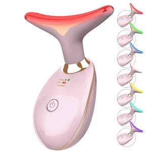 Masajeador facial y de cuello de 7 colores terapia de luz, masajeador facial a base de luz roja... - Imagen 1 de 7