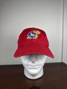 47 Brand Kansas University Jayhawks Red Clean Up Adjustable Hat - Picture 1 of 16