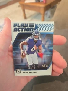 2024 Donruss Optic Lamar Jackson Play Action Insert #19 Baltimore Ravens - Picture 1 of 5
