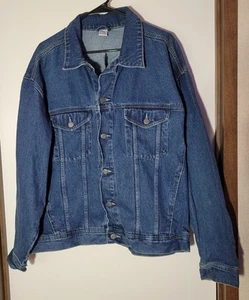 Vintage Marlboro Gear Large Denim Jacket NWT Button Pockets - Picture 1 of 5