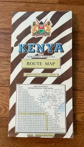 Streckenplan Kenia und Nordtansania 1978 (Anmerkungen in Englisch/Französisch/Deutsch) - Bild 1 von 19