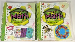 McGraw Hill Math Grade 4 Teacher Editions Volume 1 & 2 2013 Acceptable - Picture 1 of 22