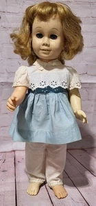 Muñeca Cathy Chatty Mattel Talking Años 60 Vestido Azul Original 20" Talks - Imagen 1 de 20