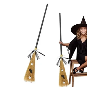 Witch Broom Halloween Witch Broom With Detachable Handle Witch Broom Party Props - Picture 1 of 12