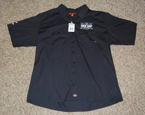 CAMISA MARCA DICKIES GUITAR CENTER DRUM SHOP NEGRA BOTÓN FRONTAL MARCADA TALLA 3XL - Imagen 1 de 8