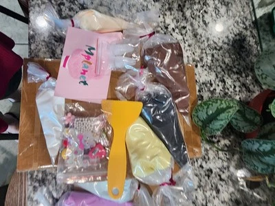 Lote Batido Simulación Imitación Arcilla Crema Pegamento Glaseado Falso Kit Puntas Decorativas Foto 1 de 4