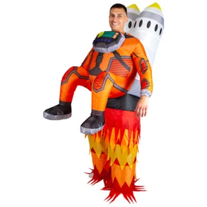 Disfraz INFLABLE ROCKET MAN Vestido Elegante Unisex Llévame Novedad Divertido Adulto - Imagen 1 de 10