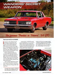 1964 PONTIAC GTO 389 TRI-POWER ~ GREAT 7-PAGE ARTICLE / AD - Picture 1 of 2