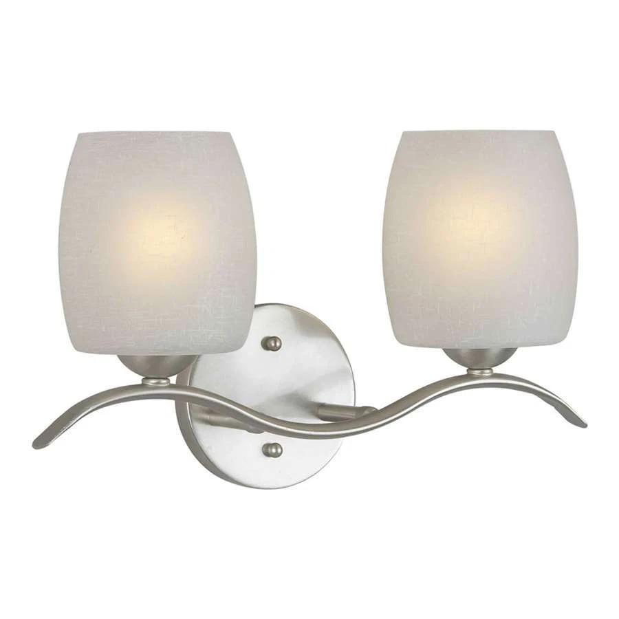 Forte Lighting 2 Light Bathroom Vanity Light in Brushed Nickel - 5251-02-55 - Image 1 of 1