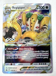 ⭐🦄 Regigigas VSTAR #114/159 – Crown Zenith Pokémon Card Holo Ultra Rare NM - Picture 1 of 2
