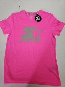 Starter GIRL'S SZ Youth Large Pink SHIRT WITH LARGE Starter Logo NWT DRY-STAR - Picture 1 of 6
