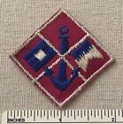 Vintage Anchor & Signaling Flags Nautical Uniform Patch Us Navy Boy Scout? Sea